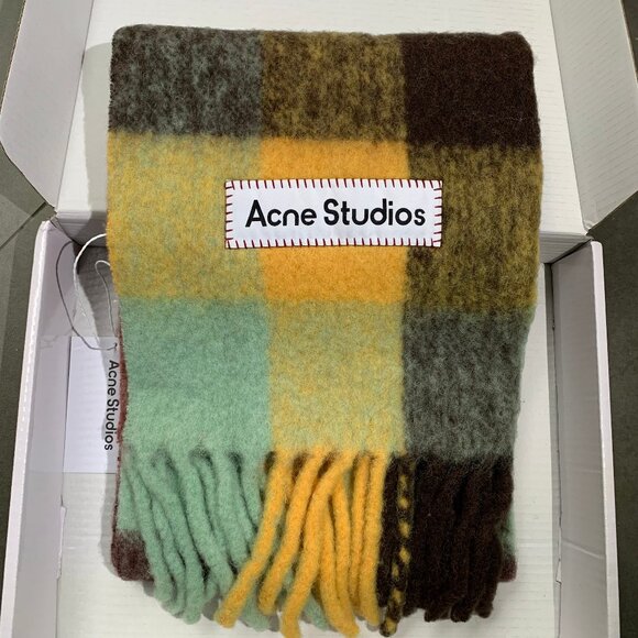 Acne Studios Scarf — Multi-Color Check - Picture 1 of 8